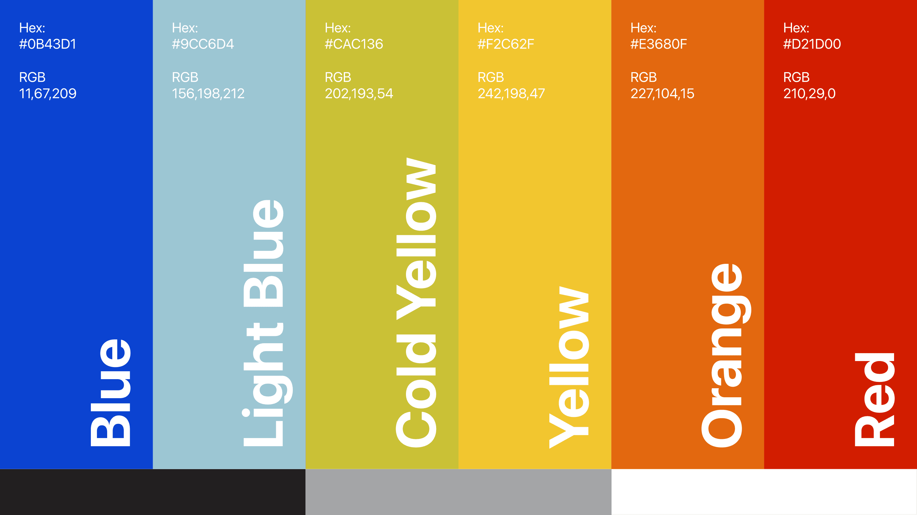 Plexaa colour pallette