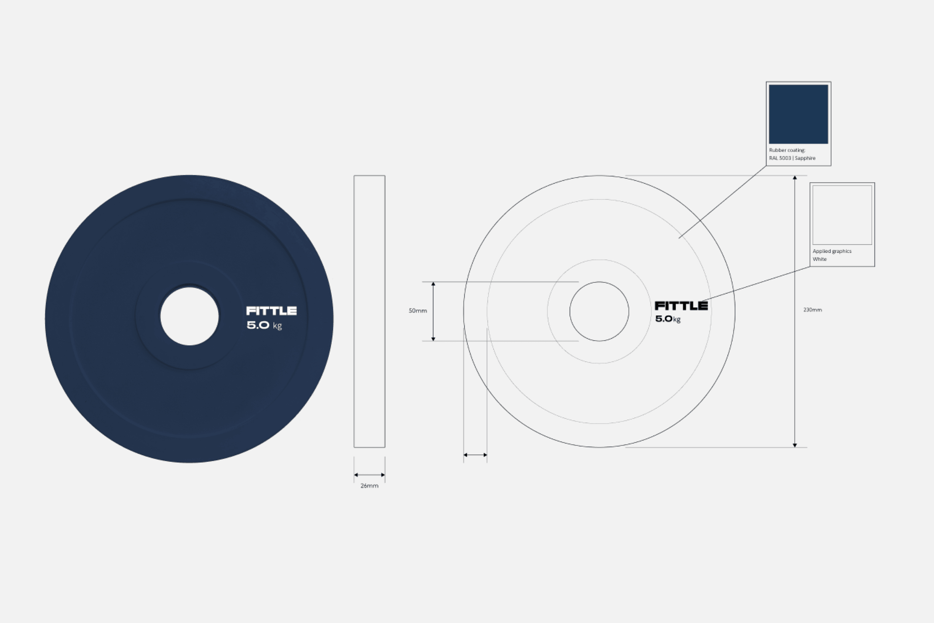 Fittle 5kg weight blueprints